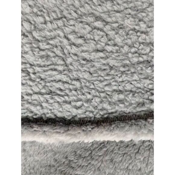 NWT Gorgeous XXL Grey Super Soft & Cozy Sherpa Teddy Pullover Sweatshirt - Picture 4 of 11